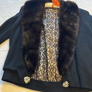 Vintage woman’s black sweater